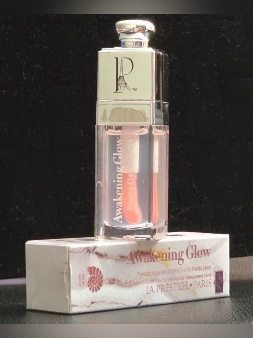La Prestige Awakening Glow Lip Oil - FROSTY CLEAR